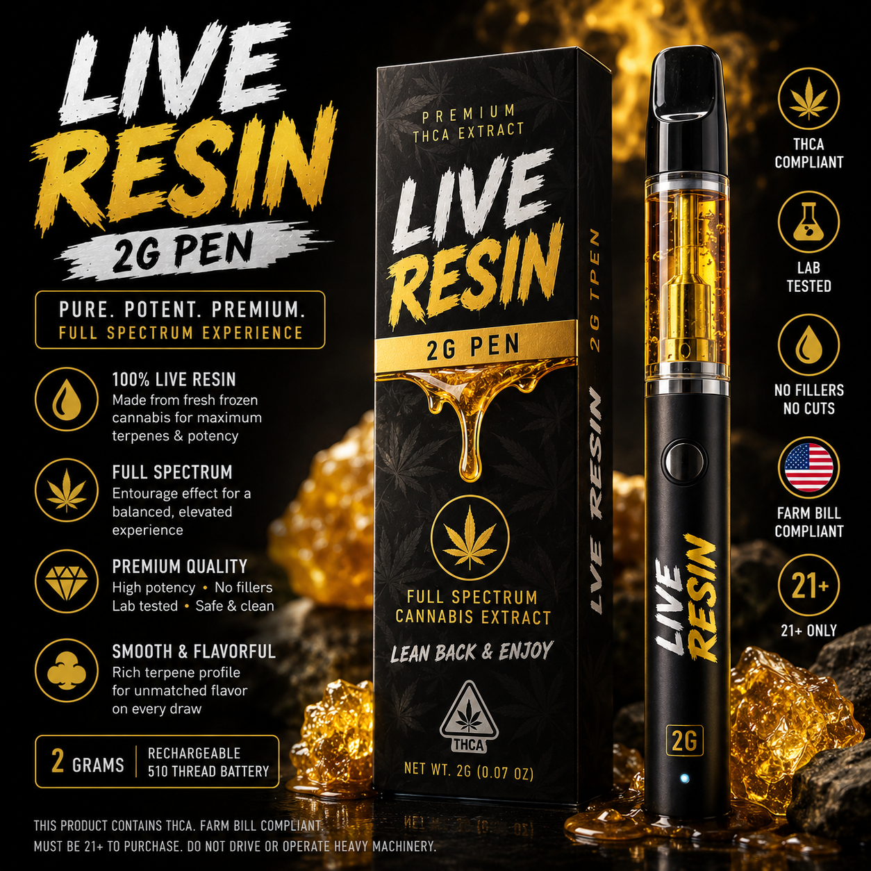 2g Live Resin Pen